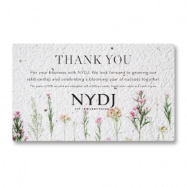 Personalized Seed Paper Note Card  Personalized Seed Paper Note Card