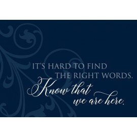 Here For You Greeting Card with Logo