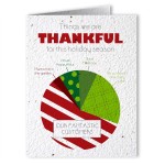 Plantable Seed Paper Holiday Greeting Card - Design BM with Logo