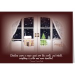 Bedroom Window Greeting Card with Logo