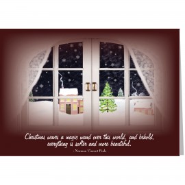 Bedroom Window Greeting Card with Logo  Bedroom Window Greeting Card with Logo