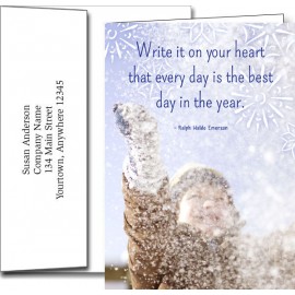 New Year Greeting Cards w/Imprinted Envelopes (5"x7") with Logo  New Year Greeting Cards w/Imprinted Envelopes (5"x7") with Logo