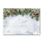 Snowy Sentiment Holiday Card Branded