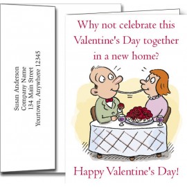 Valentine's Day Greeting Cards w/Imprinted Envelopes (5"x7") with Logo