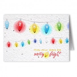 Plantable Seed Paper Holiday Greeting Card - Design AC with Logo