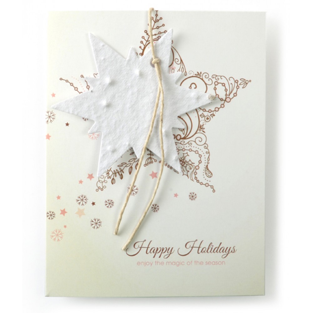 Holiday Premium Ornament Card with Logo