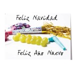 Spanish Grapes Holiday Greeting Card with Logo