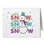 Promotional Plantable Seed Paper Holiday Greeting Card - Design BF