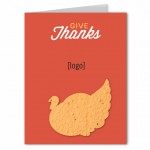 Customized Thanksgiving Seed Paper Greeting Card - Design H
