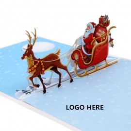 Logo Branded Santa Ride Christmas Greeting Card