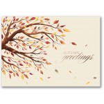 Personalized Autumnal Breeze Thanksgiving Card