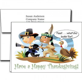 Thanksgiving Greeting Cards w/Imprinted Envelopes with Logo  Thanksgiving Greeting Cards w/Imprinted Envelopes with Logo