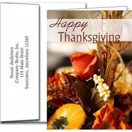 Thanksgiving Greeting Cards w/Imprinted Envelopes with Logo  Thanksgiving Greeting Cards w/Imprinted Envelopes with Logo