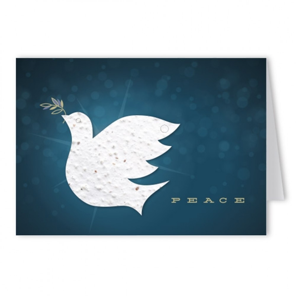 Seed Paper Shape Holiday Greeting Card - Design AS with Logo