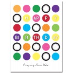 Birthday Circles Logo Card Branded