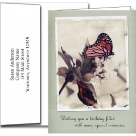 Logo Branded Birthday Greeting Cards w/Imprinted Envelopes