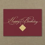 Custom Imprinted Filigree Birthday Card