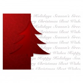 Paper Tree Holiday Greeting Card with Logo