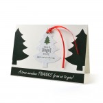 Printed Shape Ornament Card - Holiday with Logo