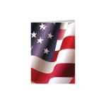 Personalized American Flag Patriotic Greeting Card
