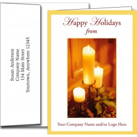Promotional Logo Holiday Greeting Cards w/Imprinted Envelopes (5"x7")