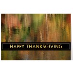 Logo Branded Thanksgiving Reflective Holiday Greeting Card