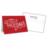 Promotional 5" x 7" Holiday Greeting Cards w/ Imprinted Envelopes - Happy Holidays