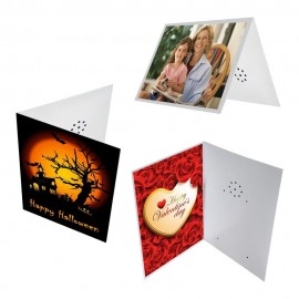 Full Color Total Customized Greeting Card With Recorder For Personalized Voice Message with Logo