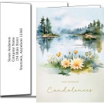 Promotional Sympathy Greeting Cards w/Imprinted Envelopes