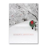 Personalized Snowy Lane Holiday Card
