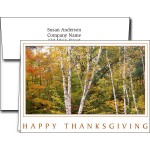 Logo Branded Thanksgiving Greeting Cards w/Imprinted Envelopes
