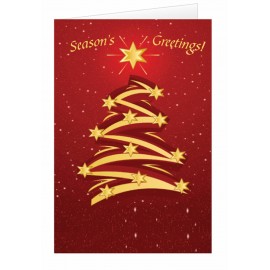 Custom Star Crossed Tree Holiday Greeting Card  Custom Star Crossed Tree Holiday Greeting Card