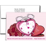 Customized Valentine's Day Greeting Cards w/Imprinted Envelopes (5"x7")