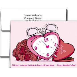 Logo Branded Valentine's Day Greeting Cards w/Imprinted Envelopes (5"x7")  Logo Branded Valentine