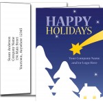 Promotional Logo Holiday Greeting Cards w/Imprinted Envelopes (5"x7")