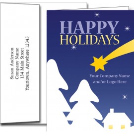 Logo Holiday Greeting Cards w/Imprinted Envelopes (5"x7") with Logo