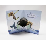 Personalized 3D Pop Up Shark Celebration Greeting Holiday Card