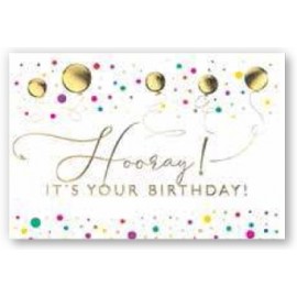 Birthday Hooray Card with Logo  Birthday Hooray Card with Logo