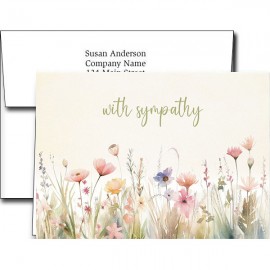 Sympathy Greeting Cards w/Imprinted Envelopes with Logo