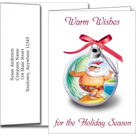 Personalized Holiday Greeting Cards w/Imprinted Envelopes