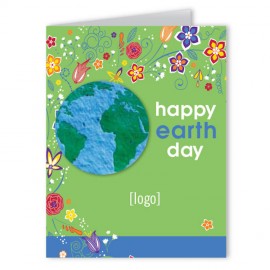 Earth Day Design Seed Paper Greeting Card - Design E with Logo  Earth Day Design Seed Paper Greeting Card - Design E with Logo