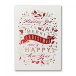 Custom Imprinted Merry Christmas Banner Holiday Card