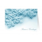 Blue Snowflakes Greeting Card with Logo