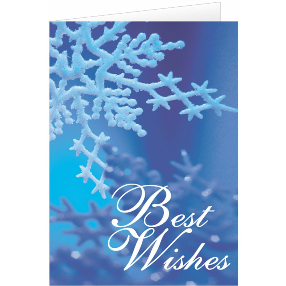 Best Wishes Holiday Greeting Card with Logo