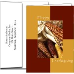 Personalized Thanksgiving Greeting Cards w/Imprinted Envelopes