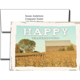 Thanksgiving Greeting Cards w/Imprinted Envelopes with Logo  Thanksgiving Greeting Cards w/Imprinted Envelopes with Logo