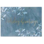 Personalized Blue Greetings Greeting Card