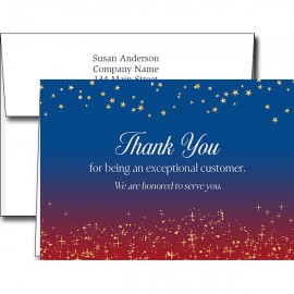 Promotional Customer Appreciation Greeting Cards w/Imprinted Envelopes