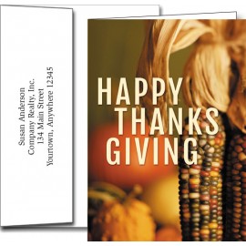 Thanksgiving Greeting Cards w/Imprinted Envelopes with Logo  Thanksgiving Greeting Cards w/Imprinted Envelopes with Logo