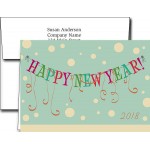 Promotional New Year Greeting Cards w/Imprinted Envelopes (5"x7")